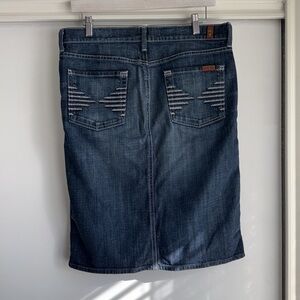 7 For All Mankind Colette Denim Skirt - Size 30